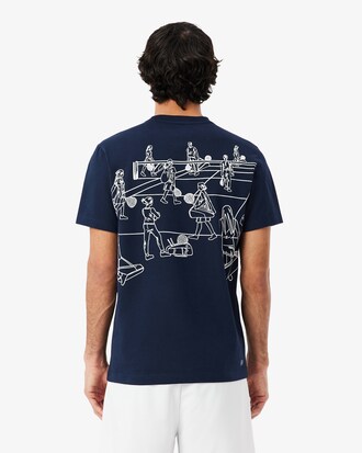 Tennis-T-Shirt mit Print und Ultra-Dry-Technologie