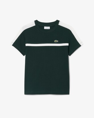 T-Shirt aus Baumwolle mit Colorblock-Design