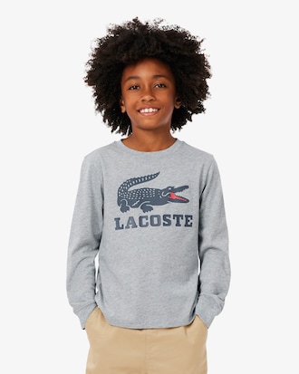 Sweatshirt aus Fleece mit Krokodil-Print   