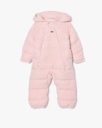 Babyoverall aus Taft mit Kapuze