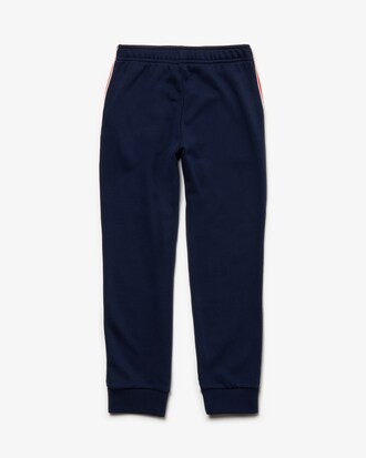 Jungen-Jogginghose aus Fleece mit Kontraststreifen