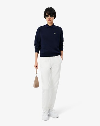 Relaxed Fit-Sweatshirt aus Fleece mit Rundhalsausschnitt