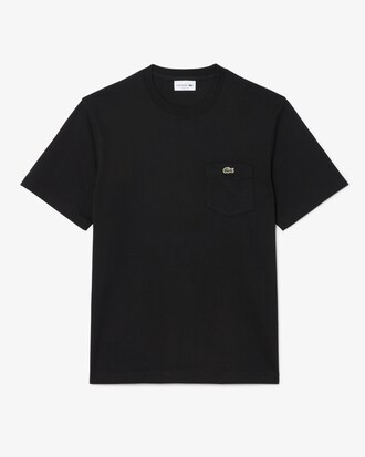 Baumwoll-T-Shirt mit Brusttasche