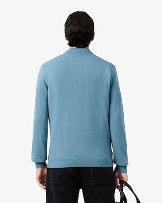 Einfarbiger Pullover aus Baumwolle mit Rundhalsausschnitt