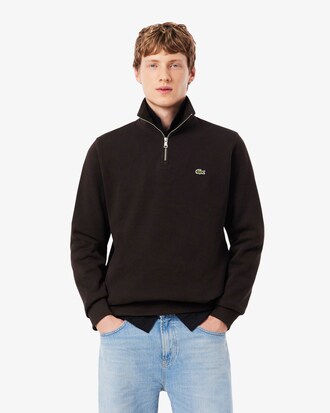 Sweatshirt aus Interlock mit hohem Kragen und Rei&szlig;verschluss