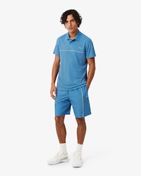 Sportshorts aus Diamant-Taft mit Einfassung