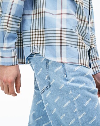 Boxy Fit Herren-Hemd aus karierter Popeline LACOSTE L!VE