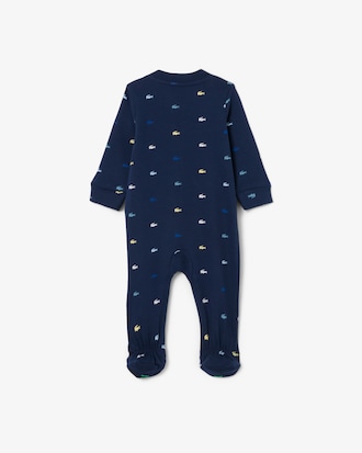 Baby-Strampler aus Piqu&eacute; mit Print