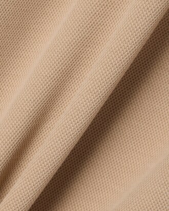 Polo Collar Piqu&eacute; Sweatshirt