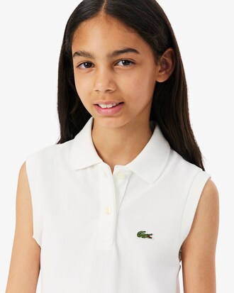 &Auml;rmelloses Kleid aus Stretch-Piqu&eacute;