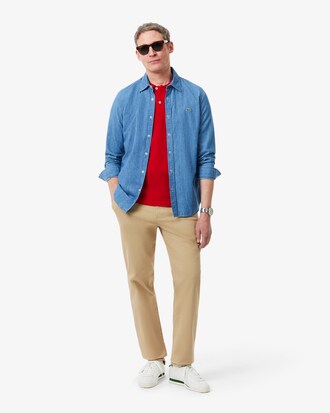 Slim Fit-Polohemd L.12.12 aus Piqu&eacute;