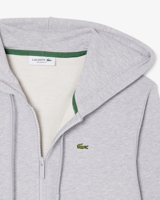 Fleece-Hoodie mit Rei&szlig;verschluss