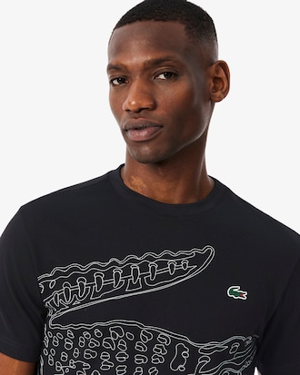Sportliches T-Shirt mit Kroko-Print und Ultra-Dry-Technologie