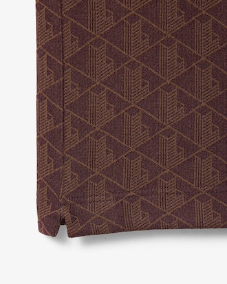 Classic Fit-Polohemd mit Monogramm aus Jacquard