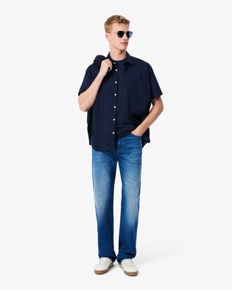 Baumwoll-T-Shirt mit Brusttasche