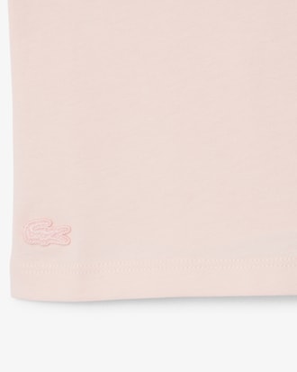 T-Shirt aus Baumwolle mit kontrastierendem Badge
