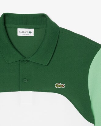 Regular Fit-Polohemd L.12.12 mit Colorblock-Design