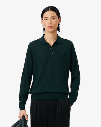 Pullover Runway aus Merinowolle mit Polokragen