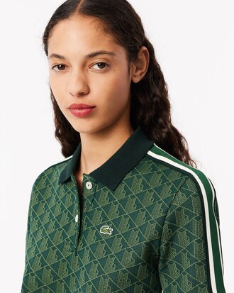 Slim Fit-Polohemd mit Monogramm aus Jacquard