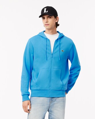 Hoodie aus Fleece mit Reißverschluss