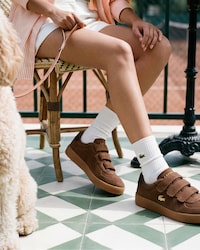 Damen-Sneakers Baseshot Pro Strap aus Wildleder