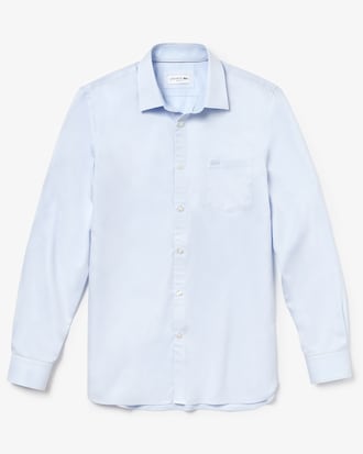 Slim Fit Herren-Hemd aus strukturierter Popeline