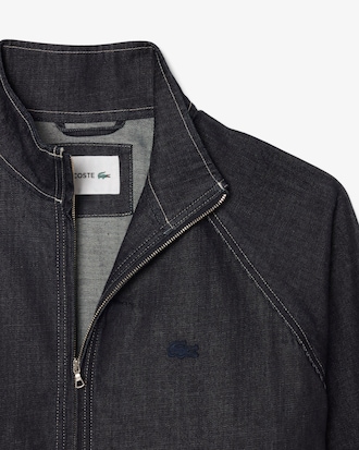 Oversized-Jacke aus Denim mit Rei&szlig;verschluss