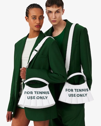 Kleine Tasche Lenglen Runway aus bedrucktem Leder