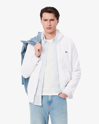 Hoodie aus Fleece mit Reißverschluss