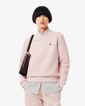 Relaxed Fit-Sweatshirt aus Piqué mit Rundhalsausschnitt