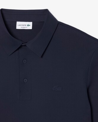 Regular Fit Commuter-Polohemd mit langen &Auml;rmeln