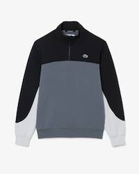 Sportliches Sweatshirt mit Quarter Zip und Colorblock-Design