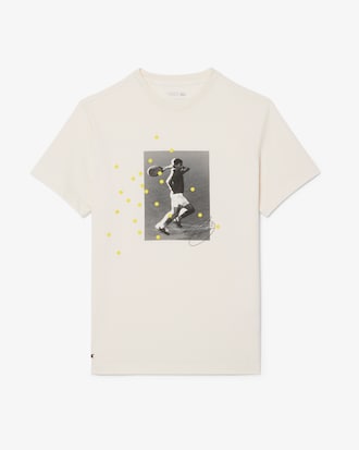 Grafisches T-Shirt Lacoste Tennis x Novak Djokovic