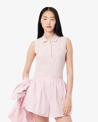 Ärmelloses, dehnbares Slim Fit-Polohemd L.12.D