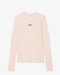 T-Shirt mit Label, Branding und langen &Auml;rmeln