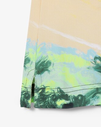 Slim Fit-Polohemd Runway mit Grafikmotiv