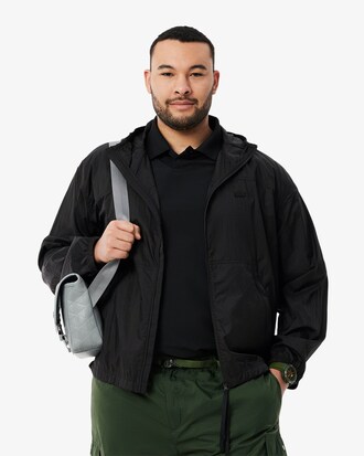 Komprimierbare Jacke aus wasserabweisendem Nylon