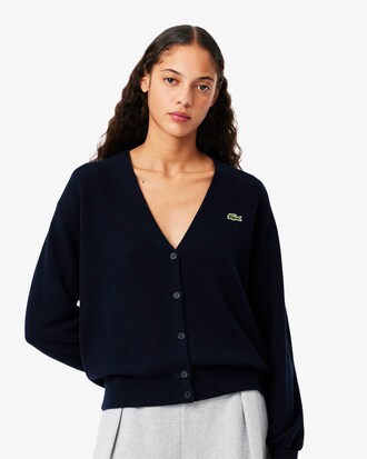 Cardigan aus Baumwolle mit V-Ausschnitt