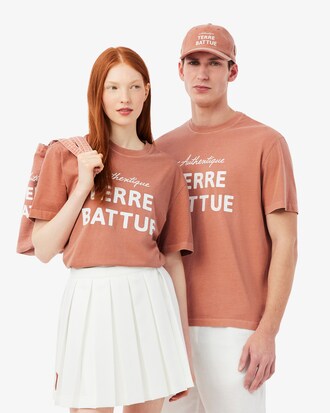 T-Shirt Garros Edition in Sandfarben