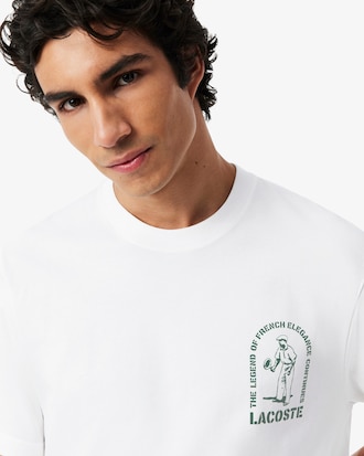 T-Shirt aus schwerer Baumwolle mit Print