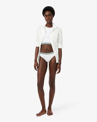 Stretch-Bralette aus Baumwoll-Rippstrick