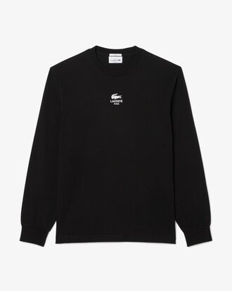 T-Shirt mit langen Ärmeln und Lacoste-Print