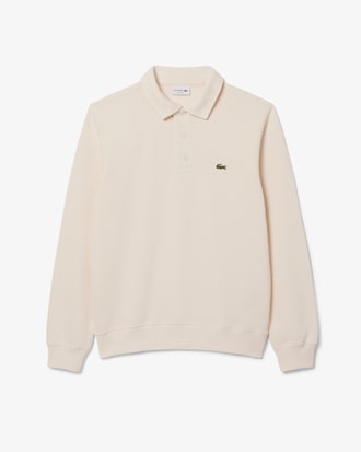 Rippstrick-Sweatshirt aus Baumwolle mit Polokragen