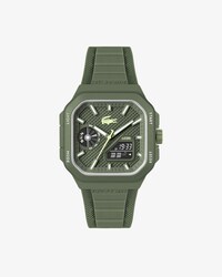 Quadratische Analog- und Digitaluhr LC33 aus Silikon