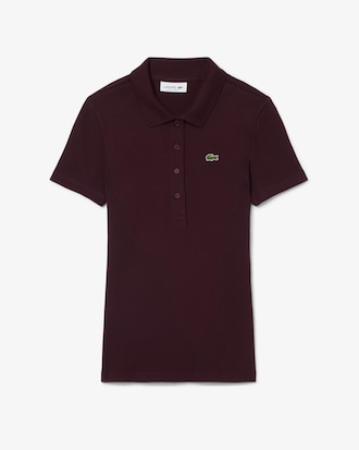 Slim Fit-Polohemd L.12.D aus gerippter Baumwolle