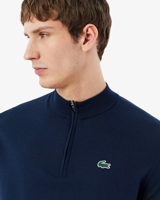 Temperaturregulierender Golf-Pullover mit Viertel-Rei&szlig;verschluss