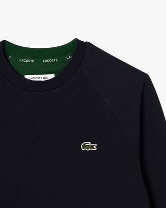 Sweatshirt aus Piqué mit Rundhalsausschnitt