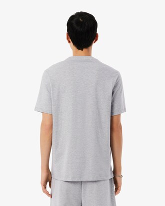 Loungewear-T-Shirt aus Baumwolle mit Krokodil-Druck