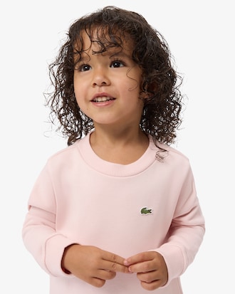 Kleid aus Fleece mit langen &Auml;rmeln