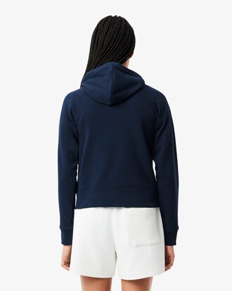 Hoodie aus Fleece mit Reißverschluss